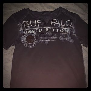 Buffalo David Bitton Buttoned V-Neck